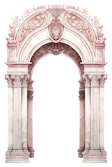 Fototapeta na wymiar PNG Arch architecture white background creativity. AI generated Image by rawpixel.