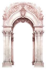 Obraz premium PNG Arch architecture white background creativity. AI generated Image by rawpixel.