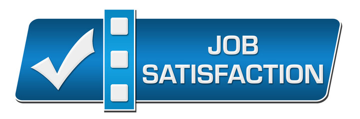 Job Satisfaction Tick Mark Blue Separator Horizontal 
