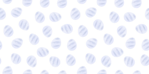 Cute illustration with colorful Easter eggs with watercolor texture, spring banner