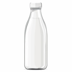 empty clear glass bottle