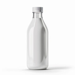 milk bottle 3d render 