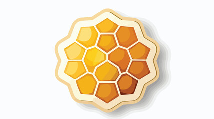 Honeycomb sticker icon. Simple thin line outline Vector