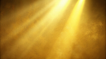 Vintage Room with Spotlights and Grunge Texture in Gold Theme