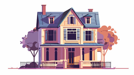 House digital design vector illustration flat vector