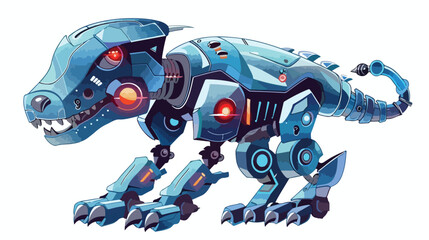 Hybrid mechanical toy for children vector illustration