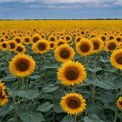 Obraz premium field of sunflowers