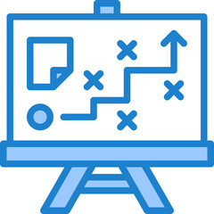 business blue style icon