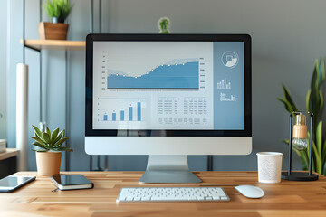 Empty blank screen mockup for business meeting conference room with interview connection for online HR management software solution