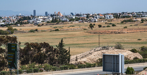 Eastbound view of Nicosia as seen from Nicosia Mall terrace, Nicosia, Cyprus