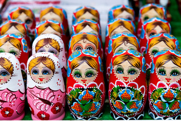 Matryoshka dolls in the shop