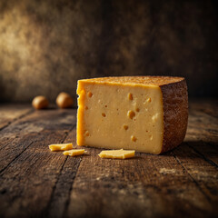 Traditional natural cheddar cheese. Aged Kashar cheese matured through traditional methods. Product and brand placement can be done on the visual.