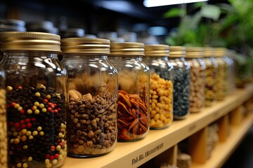 Preserve biodiversity: Image showcasing a seed bank or genetic resources conservation center, dedicated to conserving genetic potential and fostering biological diversity, Generative AI.