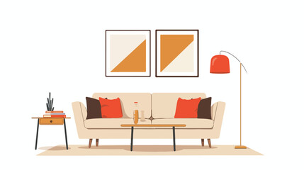 Living area in apartment or hotel - Interior Design 