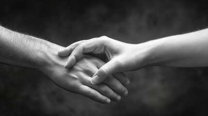 Reaching Out and Helping Hand Concept Blurred Background 