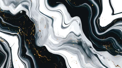Fotobehang Marble abstract acrylic background. Nature marbling © Jasmin