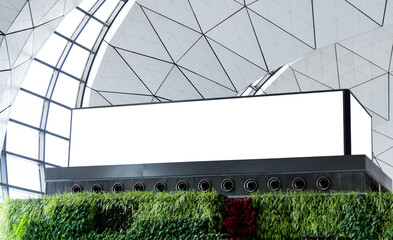 Billboard in the airport lobby