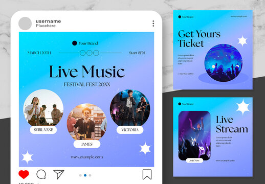 Gradients IG Post 3Set