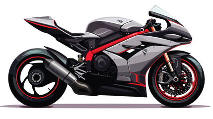 Obraz na płótnie Canvas Modern racing bike vector flat illustration Vector illustration