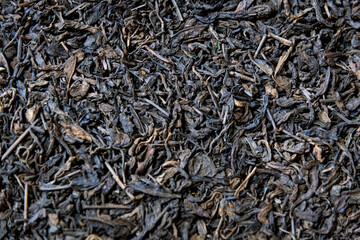 Pile of dry black tea