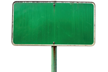 Road green traffic sign
.isolated on white background