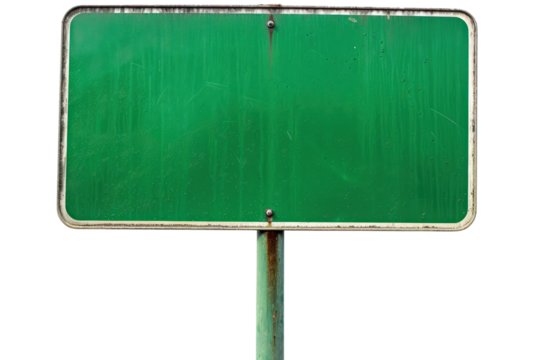 Road green traffic sign
.isolated on white background