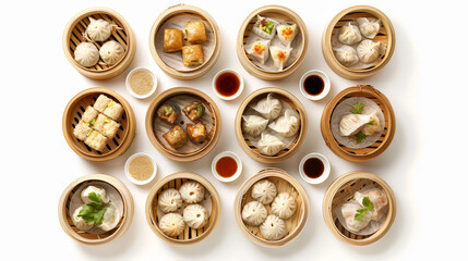 Realistic photo of asian food. Creative artistic diplay of fresh ingredients. AI Generative. 