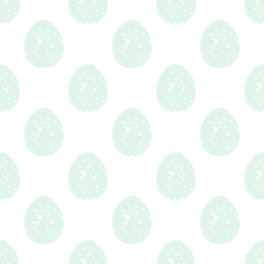 Seamless pattern with easter eggs, hand drawn illustration in watercolor style