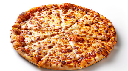 Realistic photo of italian cheese pizza. Creative artistic diplay of fresh ingredients. AI Generative pizza. 