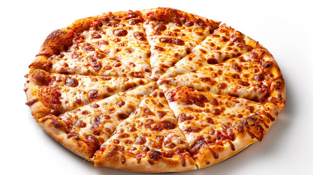 Realistic photo of italian cheese pizza. Creative artistic diplay of fresh ingredients. AI Generative pizza. 