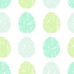 Seamless pattern with easter eggs, hand drawn illustration in watercolor style