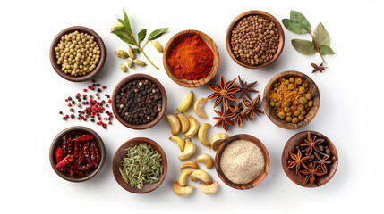 Realistic photo of food. Creative artistic diplay of fresh ingredients. AI Generative spice. 