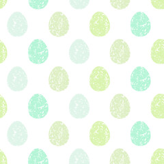 Seamless pattern with easter eggs, hand drawn illustration in watercolor style