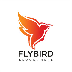 modern Vector Logo Illustration bird Gradient