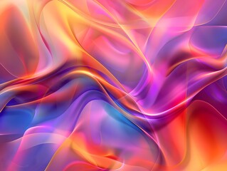 Colorful fluid gradient background blue with glass morphism
