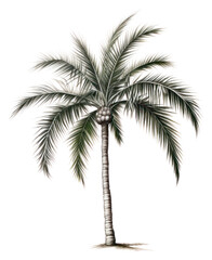 Fototapeta na wymiar PNG Vintage drawing palm sketch plant tree