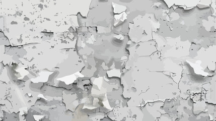 Panoramic grey and white cement wall with rough - obrazy, fototapety, plakaty