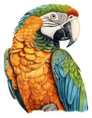 Fototapeta premium PNG Vintage drawing parrot animal sketch bird