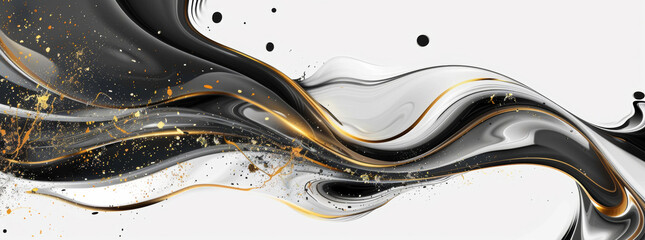 Liquid, abstract and marble art for wallpaper, computer desktop screen saver with swirl and flow. Silk, fluid and luxury design with smooth texture, painting or illustration with motion for backdrop - obrazy, fototapety, plakaty