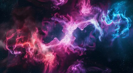 Colorful Space Filled With Stars and Clouds