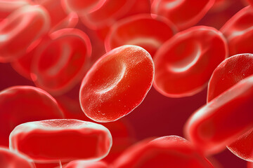 Erythrocytes Red blood cells transparent science illustration
