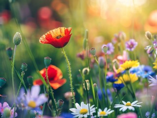 Obraz premium Outdoor spring outing, 