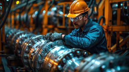 Workers Inspecting Equipment and Technology