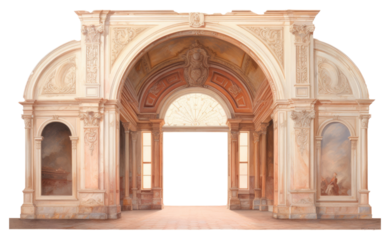 PNG Arch architecture building white background.