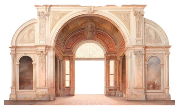 PNG Arch architecture building white background.