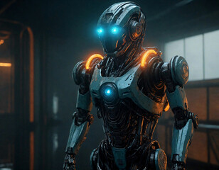 Naklejka premium Robot