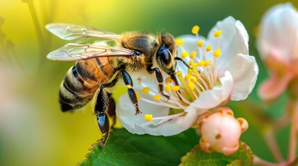 bee pollination The important role of pollinators in our ecosystem Bees pollinating flowers The beauty and importance of natural pollination Pollination process important in vitality The essence of sp
