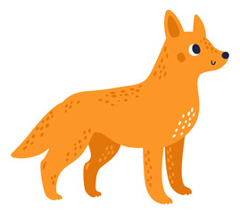 Dingo dog icon. Cute animal. Australia wildlife