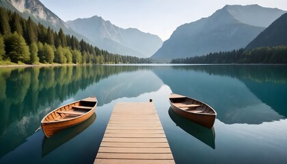 canoe on lake