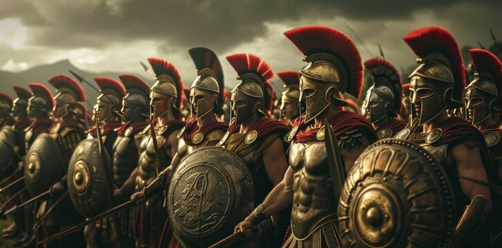 Romans knight warrior in armor troops ancient